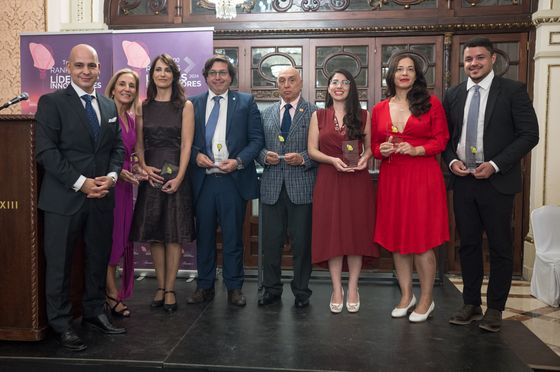 Award ceremony group photo, Top 100 Líderes Innovadores