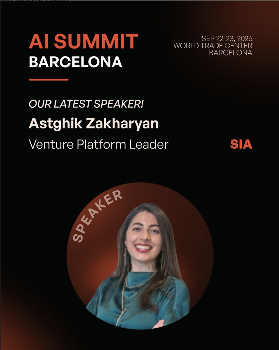 AI Summit Barcelona speaker announcement for Astghik Zakharyan